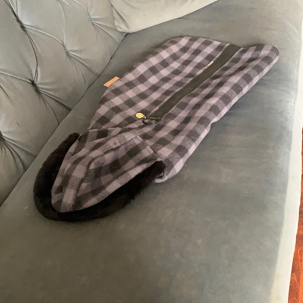 Elanor Grey Plaid Dog Coat